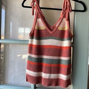 Madewell tie knit top